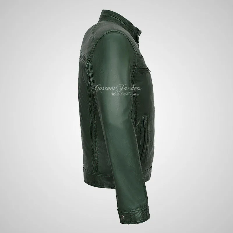 RYE Biker Leather Jacket For Mens Soft Leather Casual Fashion Jacket
