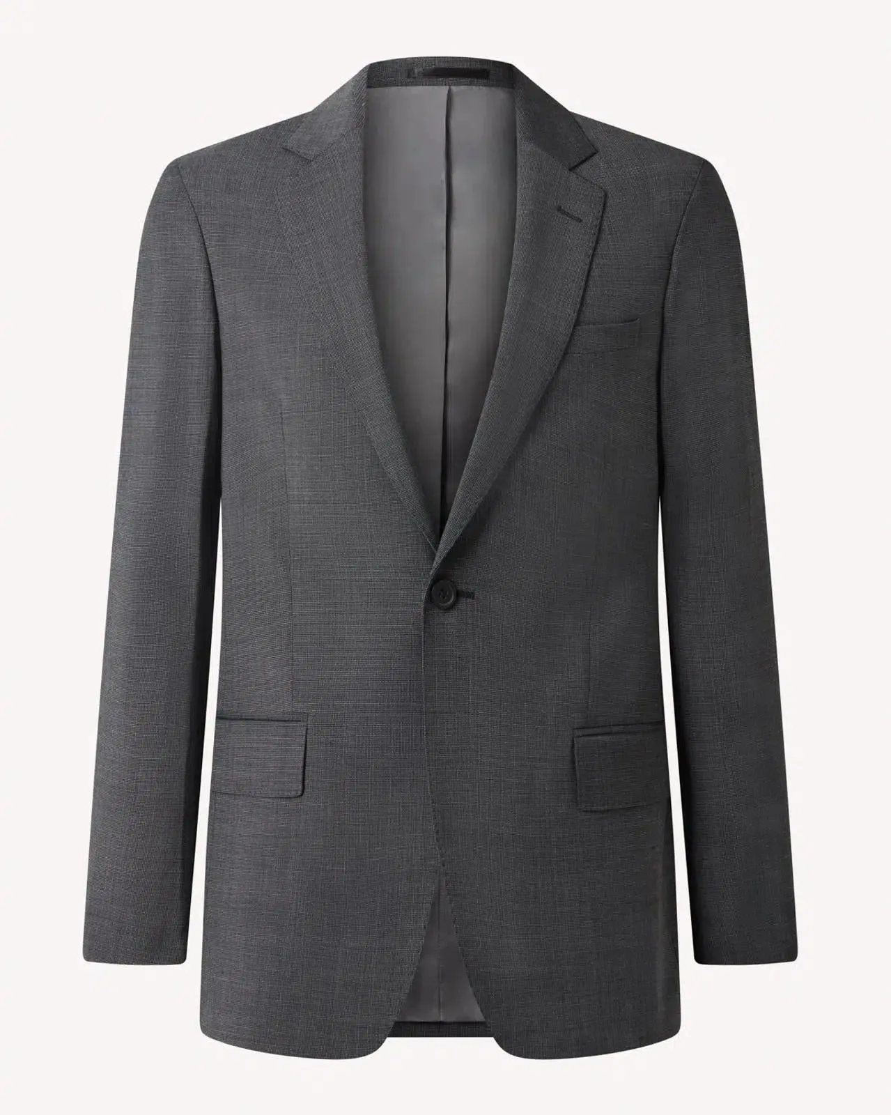 SB1 Weave Wool Suit Charcoal Grey