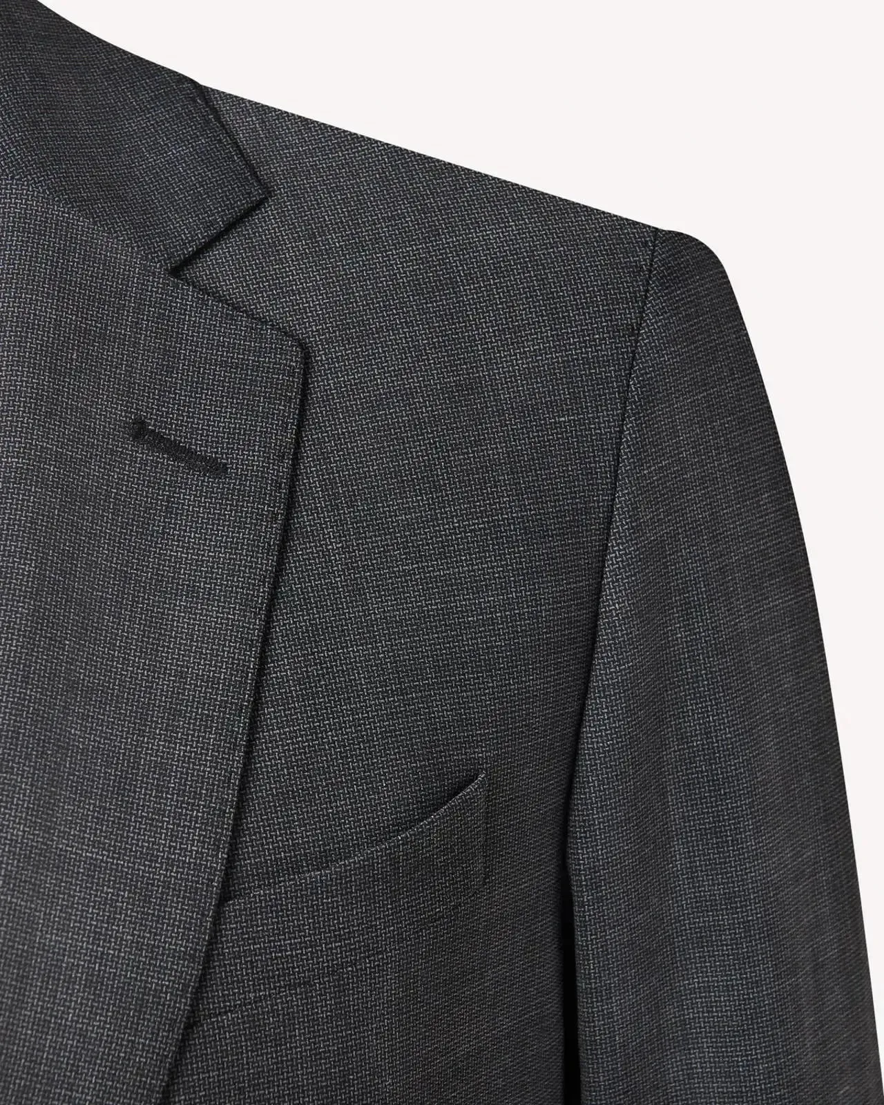 SB1 Weave Wool Suit Charcoal Grey