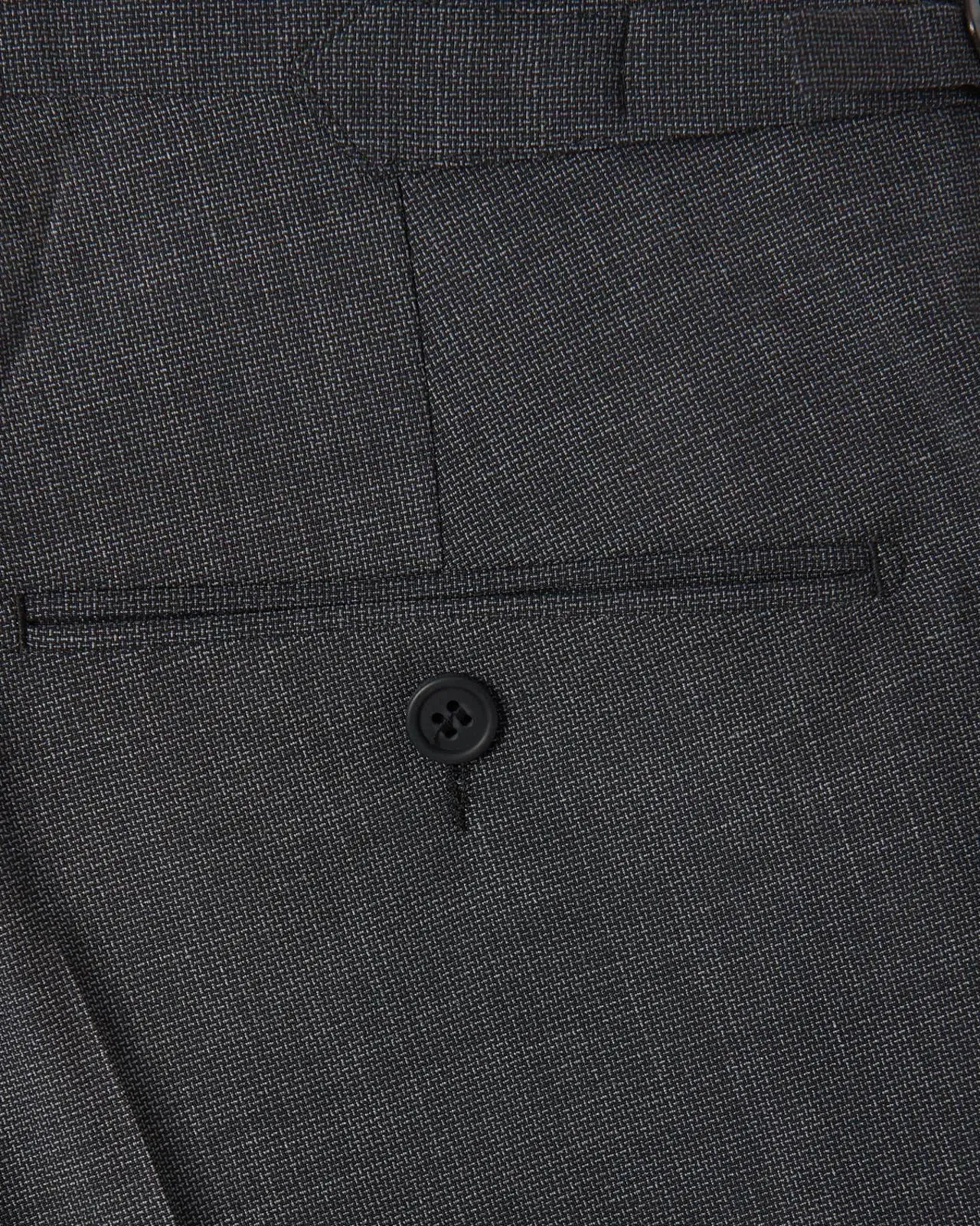SB1 Weave Wool Suit Charcoal Grey