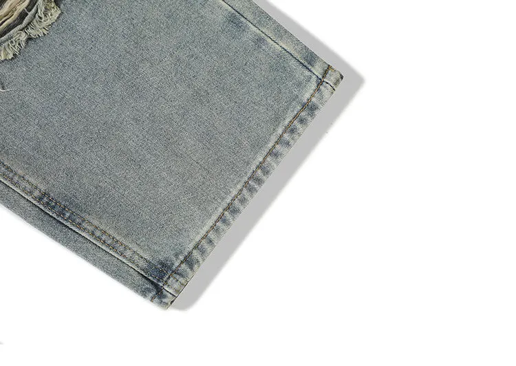 'Scale' Distressed Denim Jeans
