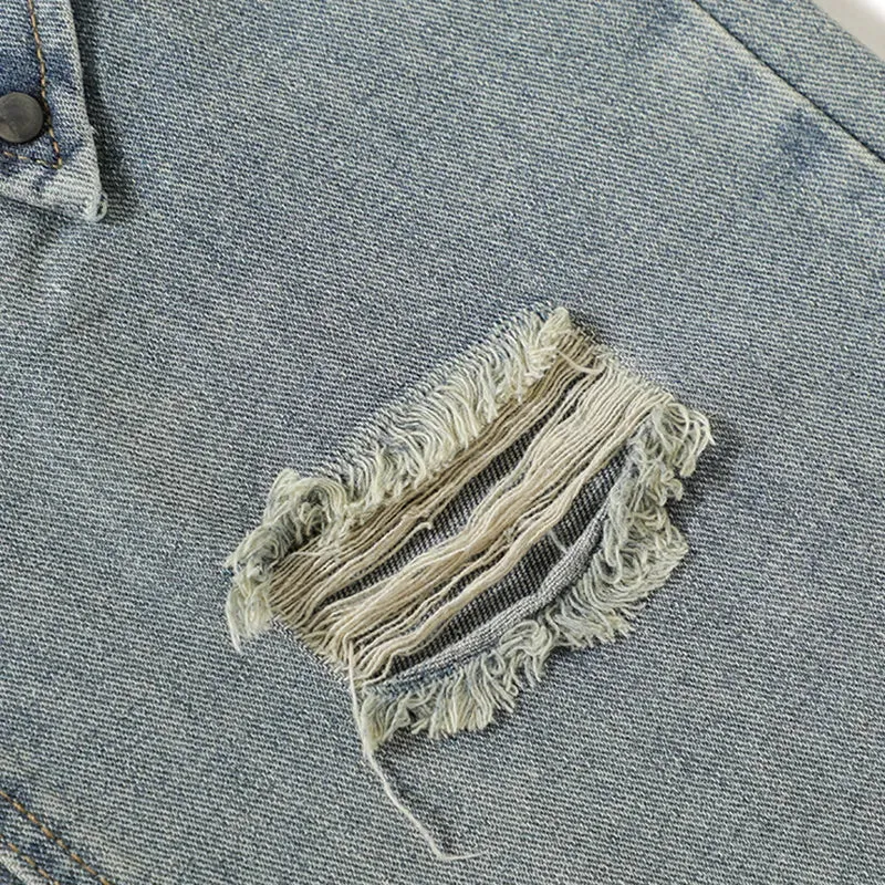 'Scale' Distressed Denim Jeans