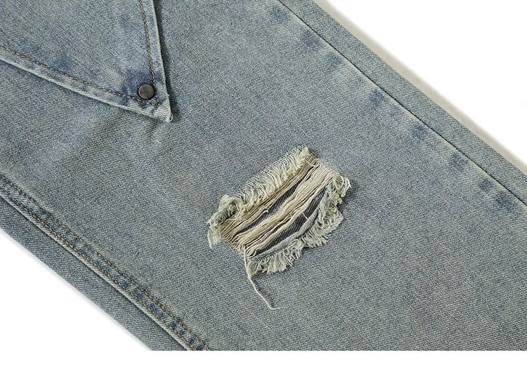 'Scale' Distressed Denim Jeans