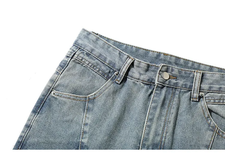 'Scale' Distressed Denim Jeans