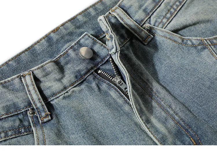 'Scale' Distressed Denim Jeans
