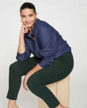 Seine High Rise Skinny Jeans 27 Inch - Forest Green