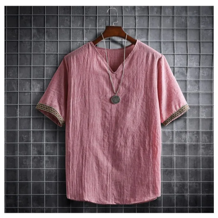 Summer Men's Shirts Plain Color Korean Fashion Men Short Sleeve Hawaii Short Sleeve Shirt Light Weight Clothing M-XL5