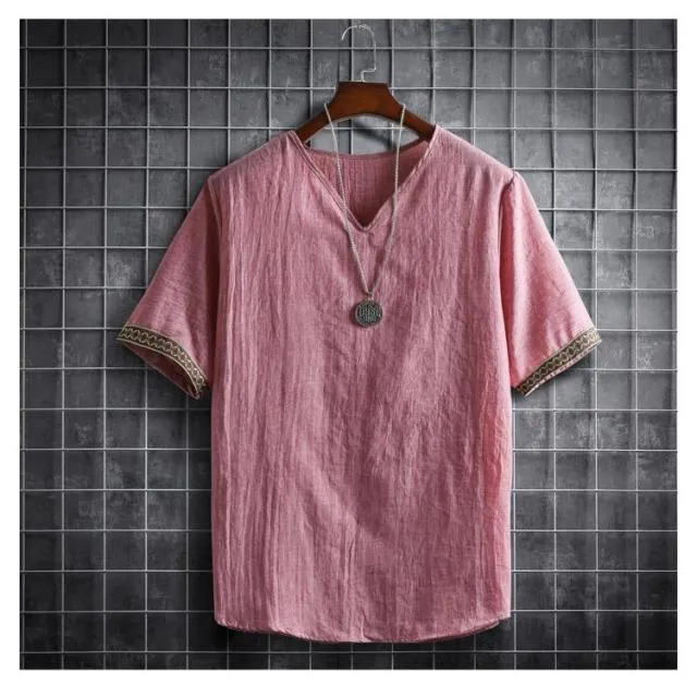 Summer Men's Shirts Plain Color Korean Fashion Men Short Sleeve Hawaii Short Sleeve Shirt Light Weight Clothing M-XL5