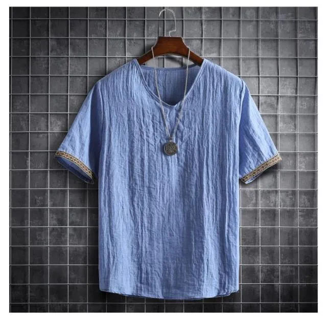 Summer Men's Shirts Plain Color Korean Fashion Men Short Sleeve Hawaii Short Sleeve Shirt Light Weight Clothing M-XL5