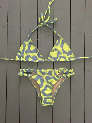 Triangle Bikini Top and Accessory Bikini Bottom Set