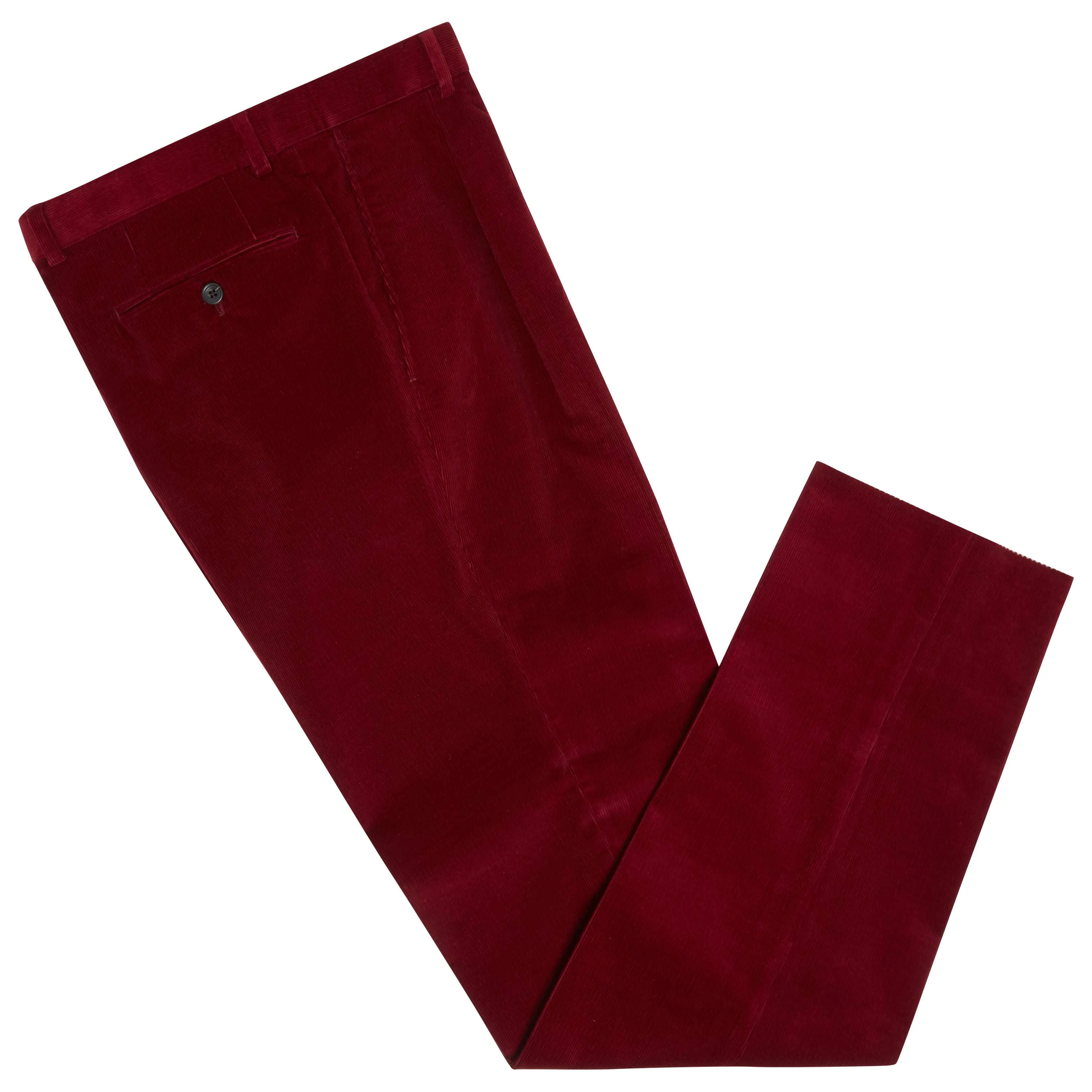 TYLER WINE COTTON CORDUROY TROUSERS