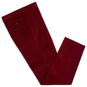 TYLER WINE COTTON CORDUROY TROUSERS