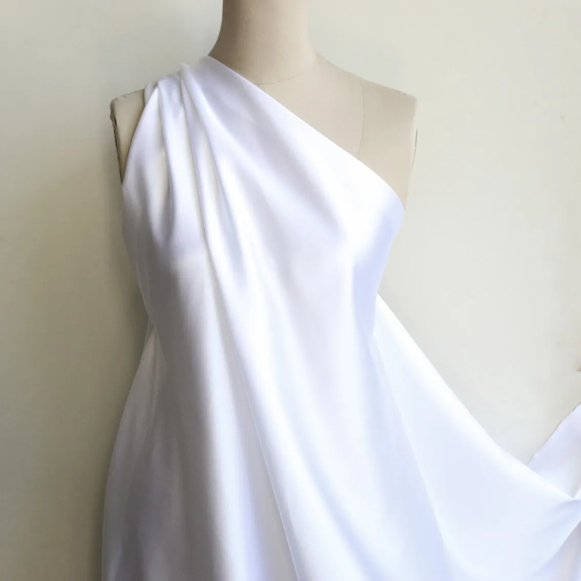 White Silk Satin - 22mm
