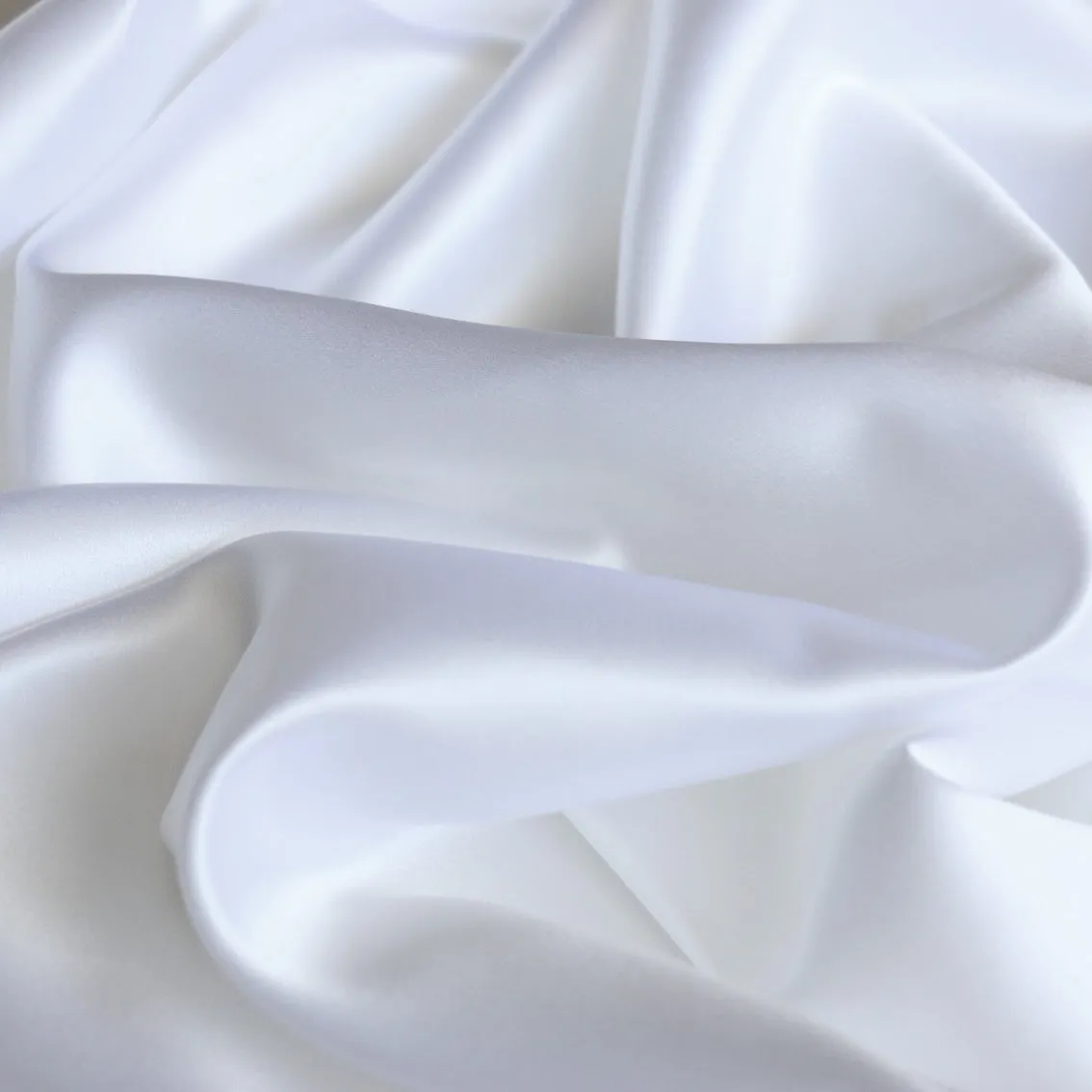 White Silk Satin - 22mm